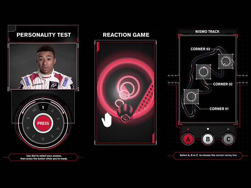 In-game screens