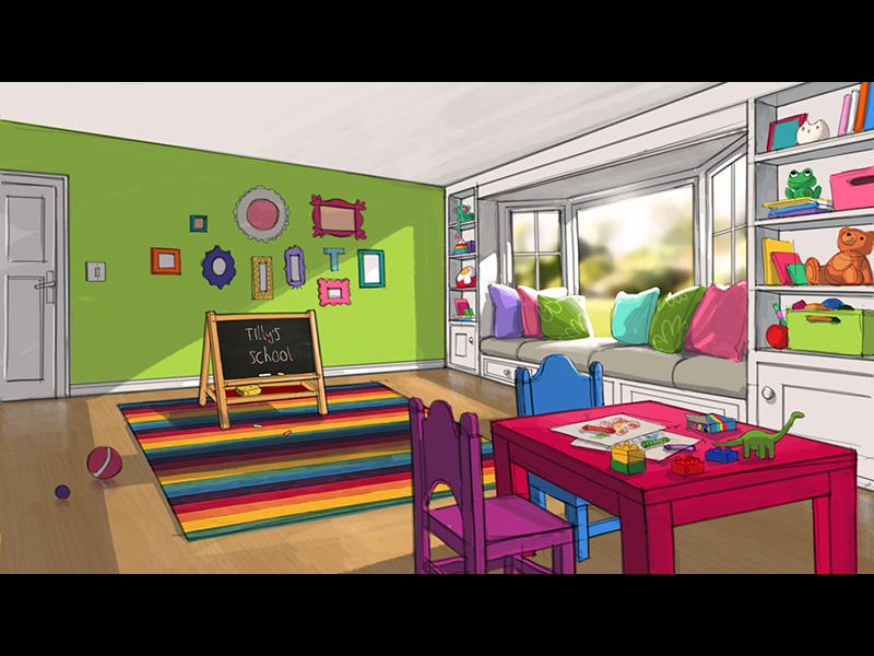 Tilly's bedroom concept art