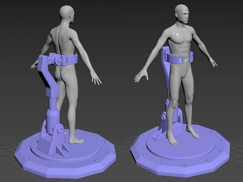 Mannequin holding clamp